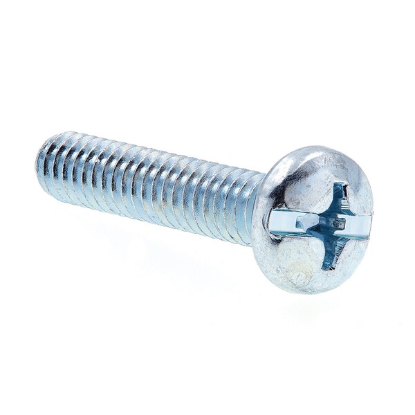 Prime-Line Machine Screw, Pan, Phil/Sltd Comb 1/4in-20 X 1-1/4in Zinc Plated Steel 100PK 9009535 - main